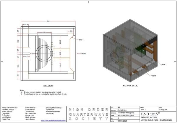 C-2D 1x15 Kickbin