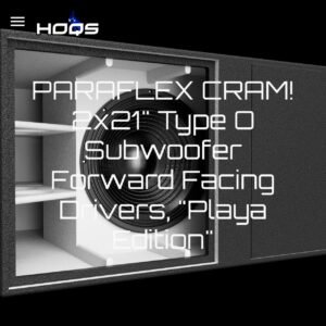 2x21” Type O subwoofer flat pack